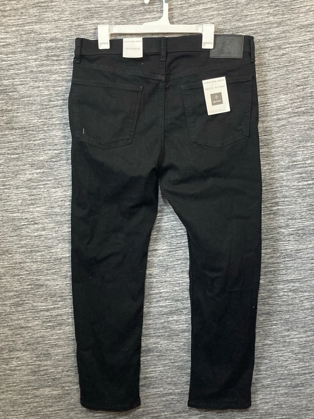 Calvin Klein Men's Slim Straight Jeans in Black